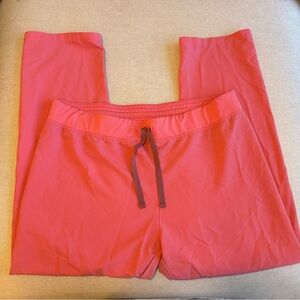 Figs Bold Pink Scrub Bottoms